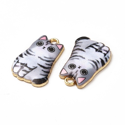Alloy Enamel Pendants ENAM-M046-12G-E-1