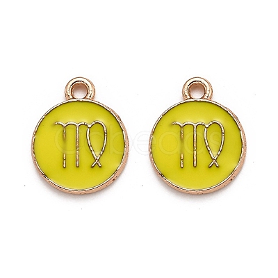 Alloy Enamel Pendants ENAM-S124-01B-14B-1