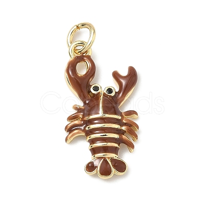 Brass Micro Pave Cubic Zirconia Pendants KK-H255-01B-G04-1