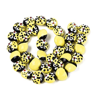 Handmade Bumpy Lampwork Beads LAMP-Q039-15F-1