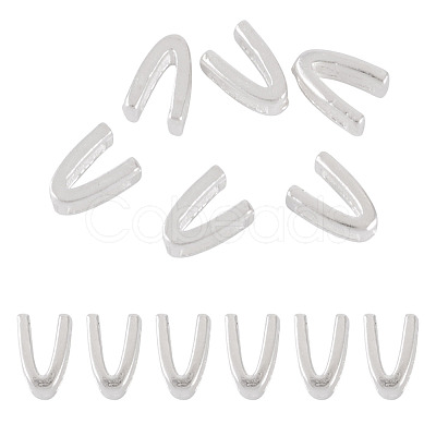 6Pcs 925 Sterling Silver Hollow Initial Beads STER-TA0001-53V-1