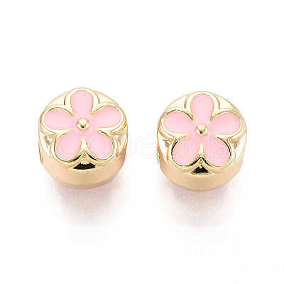 Alloy Enamel European Beads FIND-N011-05KCG-1