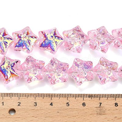 Electroplate Baking Paint Glass Beads Strands X1-EGLA-K061-12A-AB04-1