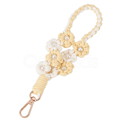 Hand-woven Flower Pendant Decorations KEYC-TAC0009-02KCG-02-1