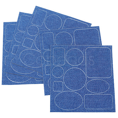 5 Sheets Denim Self-adhesive Patches PATC-TA0001-61C-1