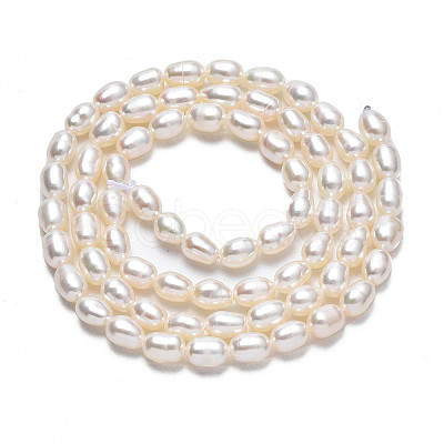 Natural Cultured Freshwater Pearl Beads Strands PEAR-N012-04D-1