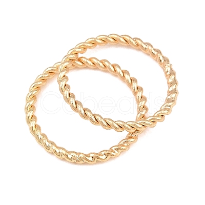 Brass Soldered Closed Jump Rings KK-K253-15E-03G-1