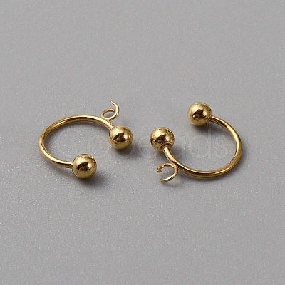 304 Stainless Steel Ear Cuff Findings FIND-WH0110-492G-1