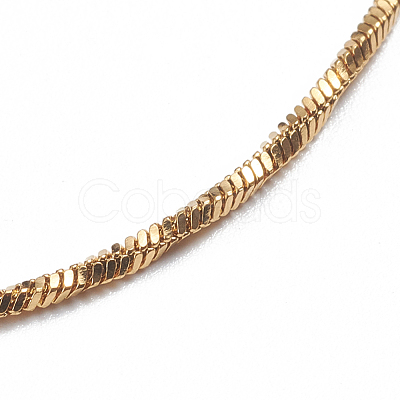 304 Stainless Steel Snake Chain Anklets X-AJEW-G024-07G-1