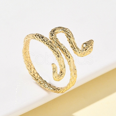 Brass Cuff Rings RJEW-Z101-03G-1