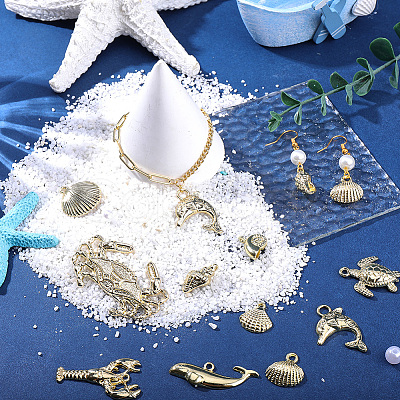 24Pcs 12 Styles Alloy Pendants FIND-SC0021-01-1