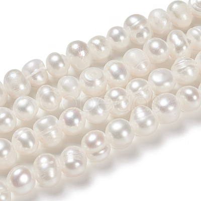 Natural Cultured Freshwater Pearl Beads Strands X1-PEAR-N013-06G-1