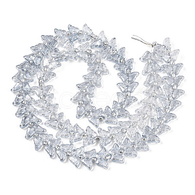 Electroplate Glass Beads Strands EGLA-N012-04I-1