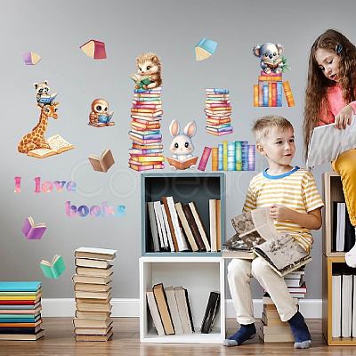 Translucent PVC Self Adhesive Wall Stickers STIC-WH0015-334-1