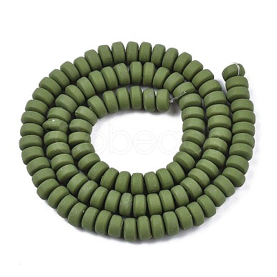 Handmade Polymer Clay Beads Strands LS-CLAY-N008-104-1