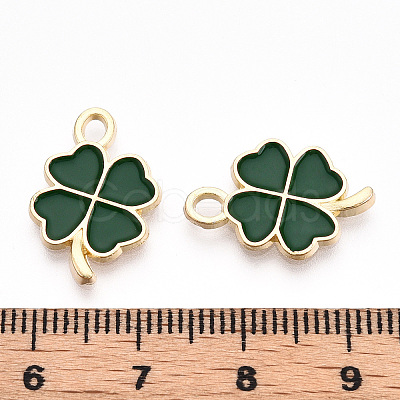 Rack Plating Alloy Enamel Pendants LS-ENAM-N055-088-06LG-1