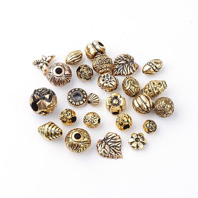 Antique Style Acrylic Beads OACR-Q005-02AG-1