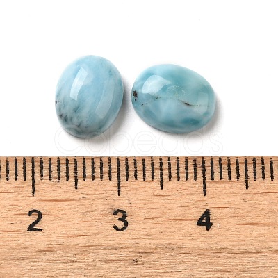 Natural Larimar Cabochons G-E616-06D-1