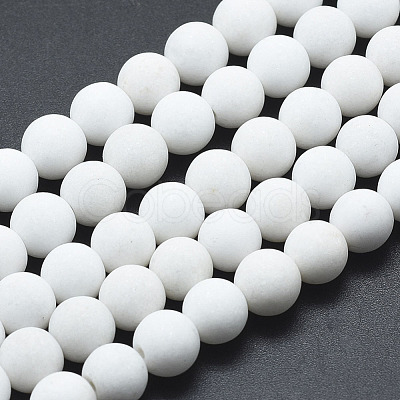 Natural Mashan Jade Beads Strands G-K245-01J-4mm-1