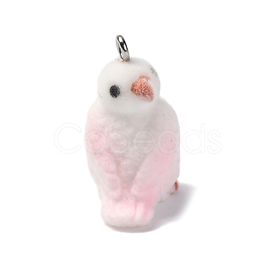 Flocky Resin Pendants RESI-Q011-03D-1