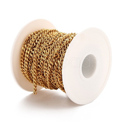 PVD Vacuum Plating 304 Stainless Steel Cuban Link Chains CHS-K016-03A-G-1