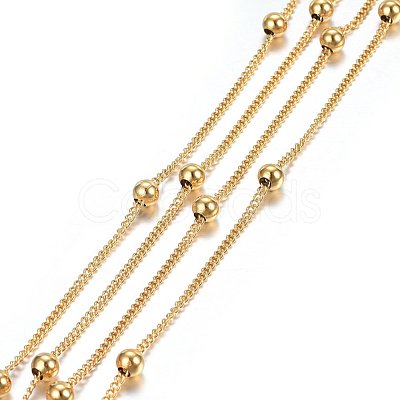 Ion Plating(IP) 304 Stainless Steel Twisted Chains/Curb Chains CHS-H024-01G-A-1