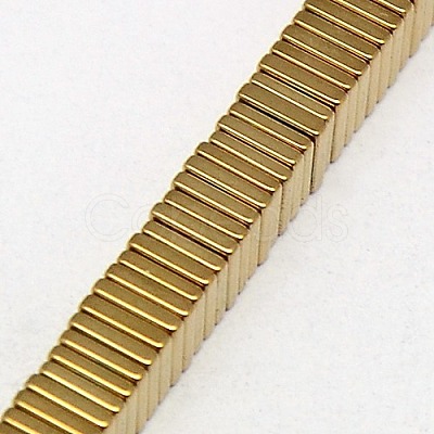Electroplate Non-magnetic Synthetic Hematite Heishi Beads Strands G-J171A-4x4mm-06-1