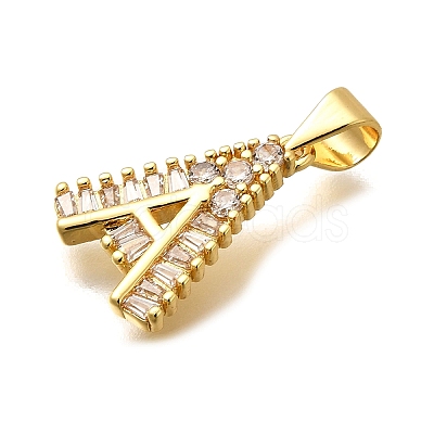 Rack Plating Brass Micro Pave Cubic Zirconia Pendants KK-L226-100G-A-1