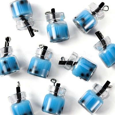 Glass Bottle Pendants X-CRES-S359-01C-1