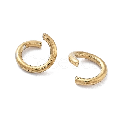 Ion Plating(IP) 304 Stainless Steel Open Jump Rings STAS-M081-01G-08-1