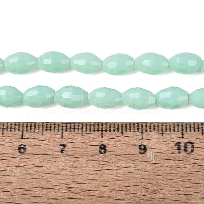 Opaque Solid Color Glass Beads Strands GLAA-N071-01A-C05-1