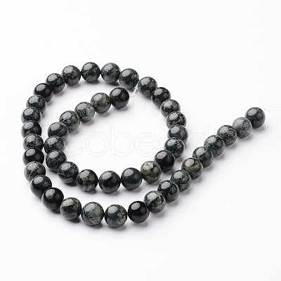 Round Natural Kambaba Jasper Bead Strands G-J346-29-8mm-1