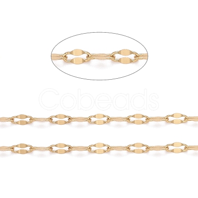 PVD Vacuum Plating 304 Stainless Steel Dapped Chains CHS-F011-15B-G-1