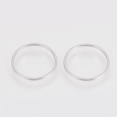 Non-Tarnish 304 Stainless Steel Linking Ring X-STAS-S079-13A-1