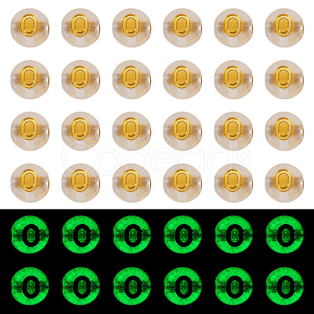 50G Luminous Transparent Acrylic Beads OACR-TAD0001-01O-1