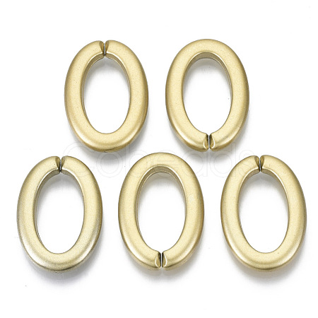 Opaque Spray Painted Acrylic Linking Rings OACR-S021-66A-B01-1