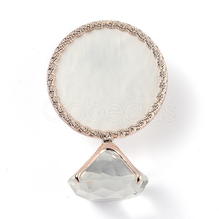 Resin Nail Art Palettes with Diamond Base Nail Mixing Palette Polish Color Mixing Plate Nail Holder ODIS-H001-A01-RG-1
