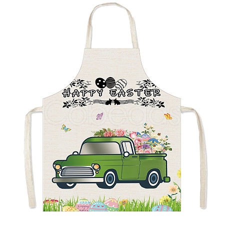 Easter Theme Polyester Sleeveless Apron PW-WG75993-14-1