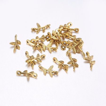 Tibetan Style Links Connectors GLF0801Y-NF-1