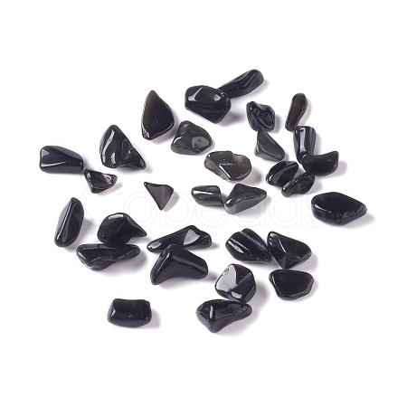Natural Obsidian Chip Beads G-M364-18B-1