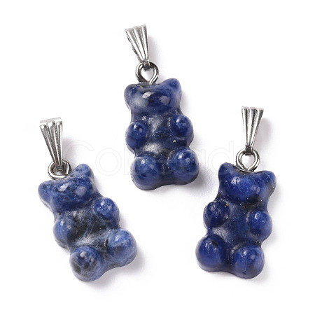 Natural Sodalite Pendants G-G854-01P-03-1