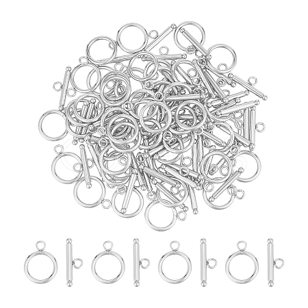 304 Stainless Steel Toggle Clasps STAS-UN0001-12-1
