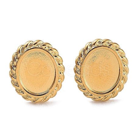 Ion Plating(IP) Rack Plating 304 Stainless Steel Stud Earring Findings STAS-M323-23G-1