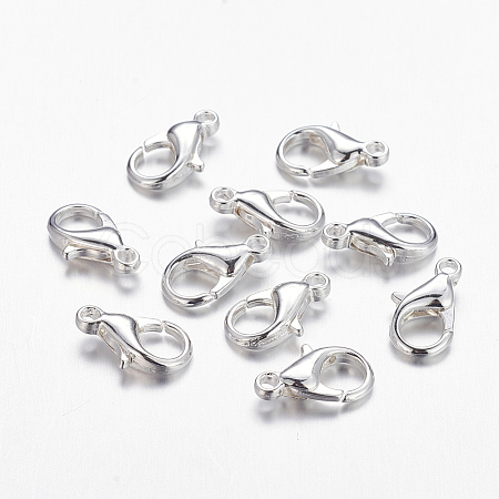Zinc Alloy Lobster Claw Clasps PALLOY-R042-303-S-NF-1