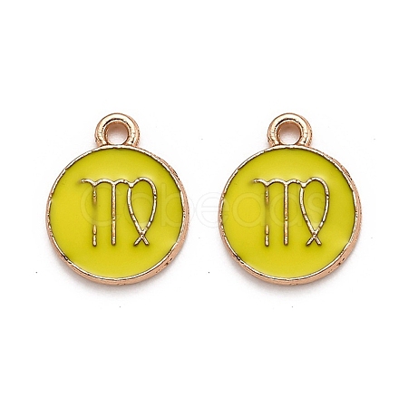 Alloy Enamel Pendants ENAM-S124-01B-14B-1