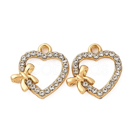 Alloy Rhinestone Pendants LS-PALLOY-S052-01G-C-1