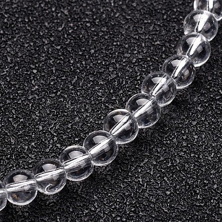Glass Round Bead Strands X-GLAA-I028-8mm-01-1