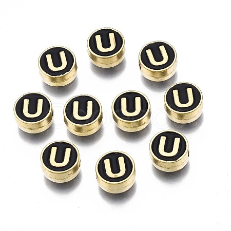 Alloy Enamel Beads ENAM-N052-006-02U-RS-1