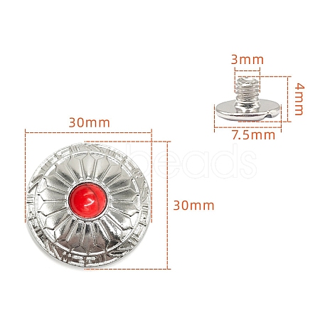 Alloy Decorative Buttons PW-WG1200D-31-1