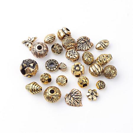 Antique Style Acrylic Beads OACR-Q005-02AG-1